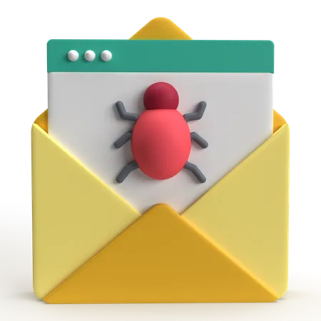 Mail Spam  3D Icon