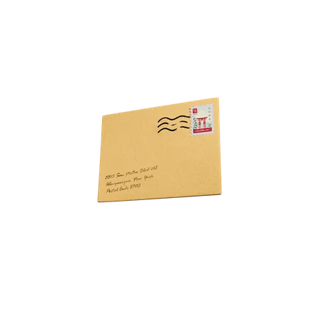 Mail Stamp  3D Illustration