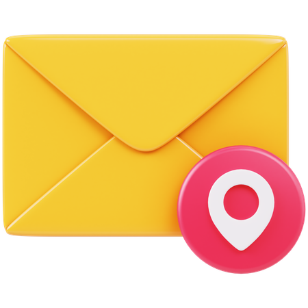 Mail-Standort  3D Icon