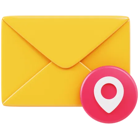 Mail-Standort  3D Icon