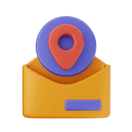 Mail-Standort  3D Icon