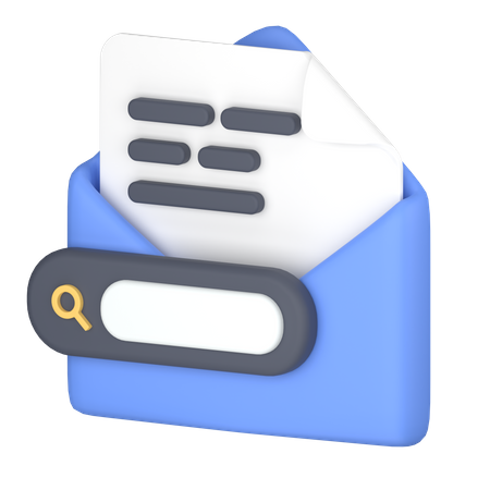 Mailsuche  3D Icon