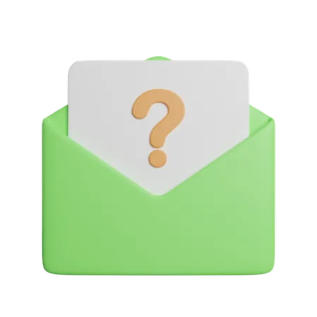 Mail Support Help 3D Icon