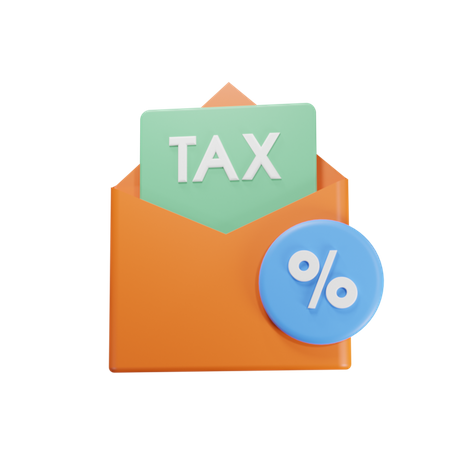 Mail Tax  3D Icon