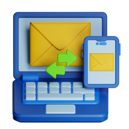 Transfert de courrier  3D Icon