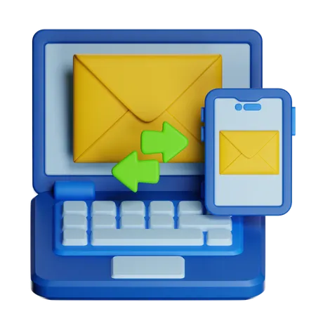 Transfert de courrier  3D Icon