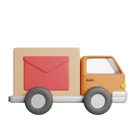 Mail Truck  3D Icon