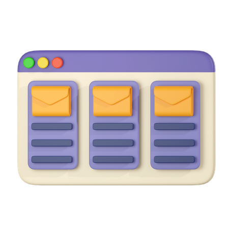 Mail Ui Page  3D Icon