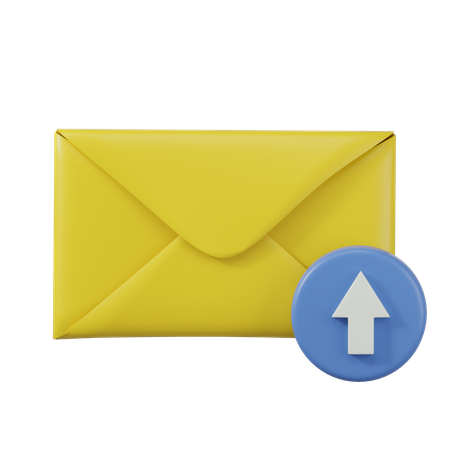 Mail Upload  3D Icon