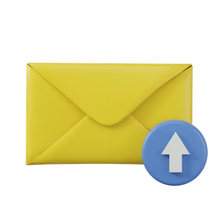 Mail Upload  3D Icon