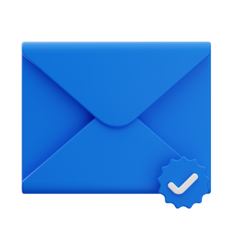 Mail Verified  3D Icon