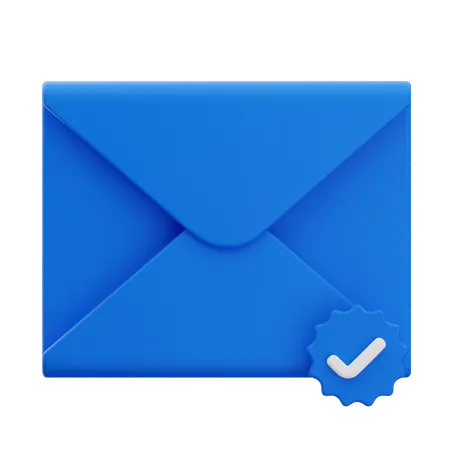 Mail Verified  3D Icon