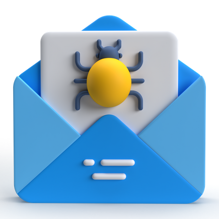 Mail Virus  3D Icon