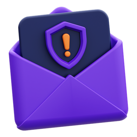 Mail Warning  3D Icon