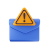 3d mail warning logo