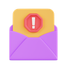 mail warning 3d