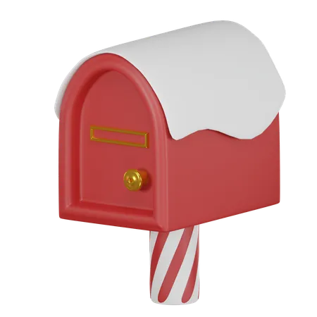 Mail Box Santa 3 D Icon 3D Icon