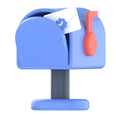 Mailbox For Messages 3D Icon