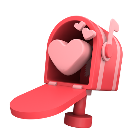 Mailbox With Letter  3D Icon