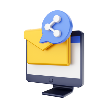 Mailen teilen  3D Icon