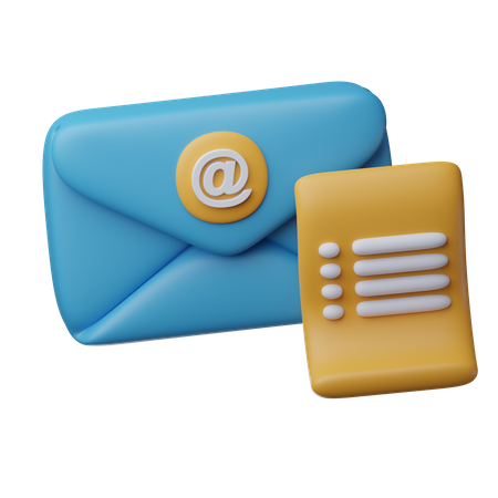 Mailing List  3D Icon