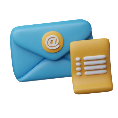 Mailing List  3D Icon