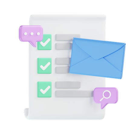 Mailing Lists  3D Icon