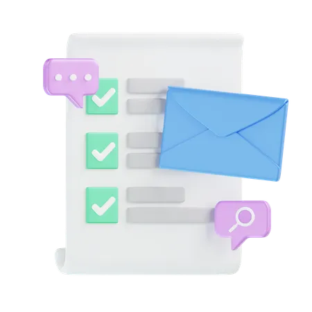 Mailing Lists  3D Icon