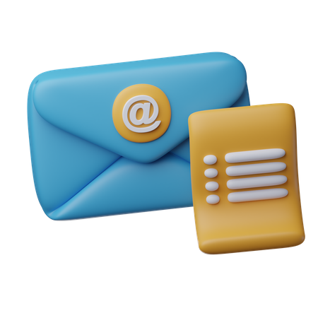 Mailingliste  3D Icon