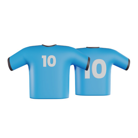 Maillot à 10 numéros  3D Icon