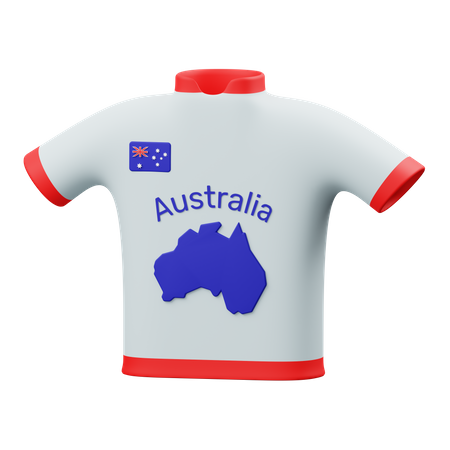 Maillot de sport australien  3D Illustration