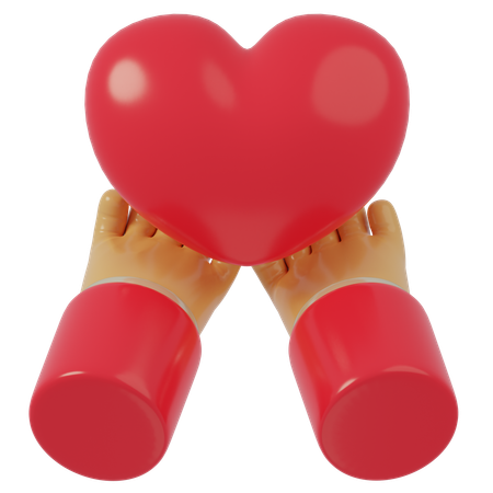 Main avec amour  3D Icon