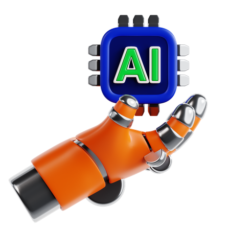 Main de robot  3D Icon