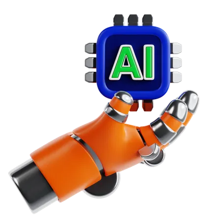 Main de robot  3D Icon