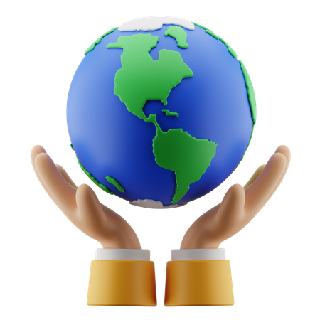 Main de terre  3D Icon