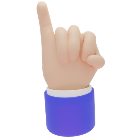 Promesse du petit doigt de la main  3D Icon