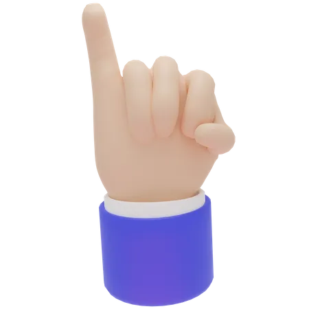Promesse du petit doigt de la main  3D Icon