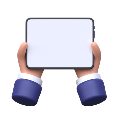 Main tenant la tablette  3D Icon