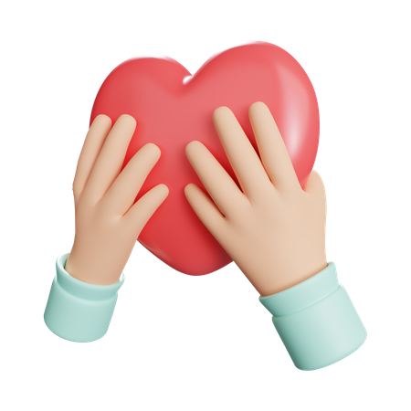 Main tenant l'amour  3D Icon