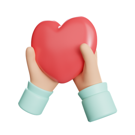 Main tenant l'amour  3D Icon