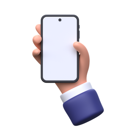 Main tenant le smartphone  3D Icon