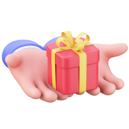 Mains avec coffret cadeau  3D Icon