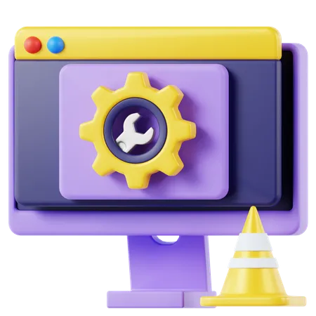 Website Maintenance 3 D Icon 3D Icon