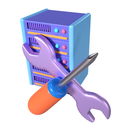 Maintenance du serveur  3D Icon