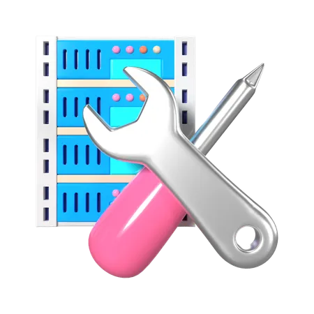 Maintenance du serveur  3D Icon