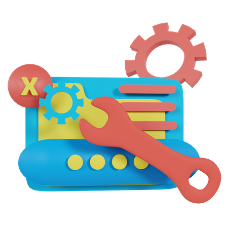 Maintenance du site  3D Icon