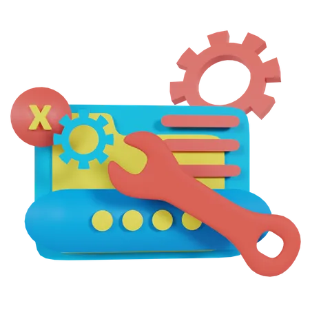 Maintenance du site  3D Icon