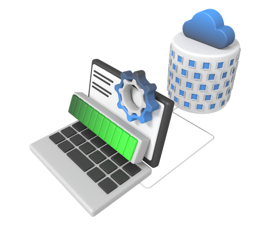 Maintenance d'une grande base de données  3D Icon