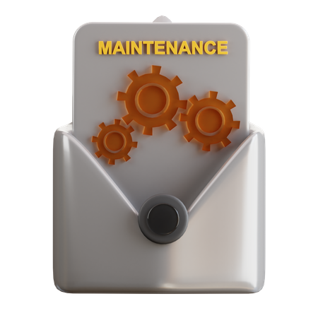 Maintenance Mail  3D Icon