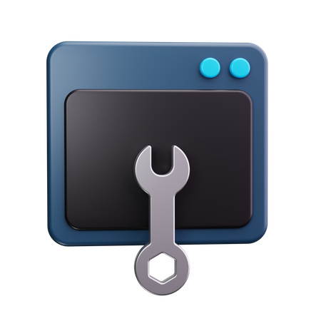 Maintenance Web  3D Icon